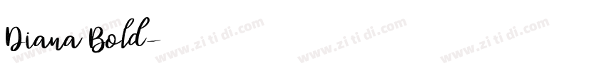 Diana Bold字体转换
